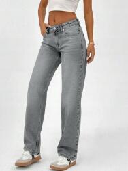 Shein Szürke Egyenes Szárú Farmernadrág 4XS S06__L