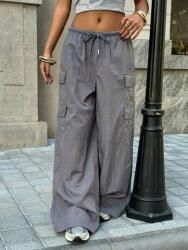 Shein Szürke Casual Nadrág L4W S06__M