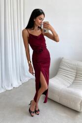 Roco Fashion [méret 34] Ruha Roco Fashion midi bordó rózsával