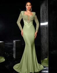 Shein Zöld Flitteres Maxi Ruha Uui S06__L