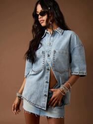 Missguided Farmer Rövid Ujjú Ing Díszítéssel S09__L
