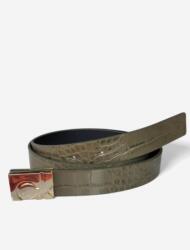Calvin Klein Öv K60K607582 Ldb Square Buckle Belt, bőröv, khaki színű (K60K607582)