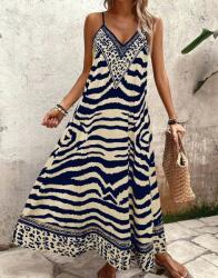 Emery Rose Maxi Ruha Vállpántokkal S09__S