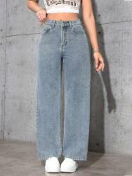 Shein Farmer Nadrág Egyenes Szárú U0F S06__XXS