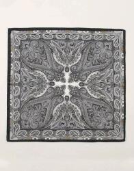 Shein Szatén Sál Paisley Mintával S07__60X60