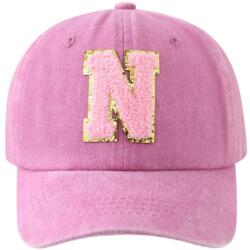 Shein rózsaszín baseball sapka N betű S07 54/58