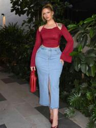 Shein Kék Farmer Szoknya V1E PK01__XS