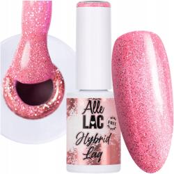 AlleLac Hibrid lakk Allelac 6g Led/uv Gel Polish Flash Glitter Pink Light (Lakier Brokatowy Na Karnawał Blask Drobinki)