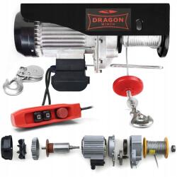 DRAGON WINCH 600kg Elektromos Csörlő Kötélcsörlő 230V II műhely távirányító (DWI300/600)