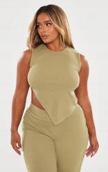 Prettylittlething Zöld Bordázott Aszimmetrikus Ujjatlan Prettylittlething 38