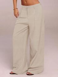 Forever 21 Bézs Egyenes Nadrág S06__XS
