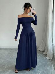 Shein Maxi Ruha Nyitott Váll Ráncolás 57R PK01__XS