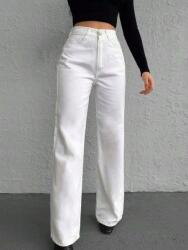 Shein Fehér Farmer Nadrág Pms S06__L