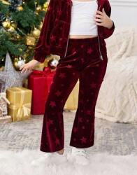 Shein Bordó Nadrág Csillag Mintás Atr PK01__104-110