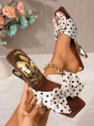 Shein Pöttyös Magassarkú Flip-flop Papucs S06__39, 5