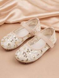 Shein Bézs Flitteres Balerinacipő 9QC PK01__31