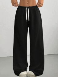 Shein Fekete Melegítőnadrág S09__XS