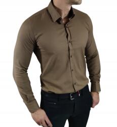EGO MAN Alkalmi ing slim fit klasszikus oxford szerkezet barna EGO03 M