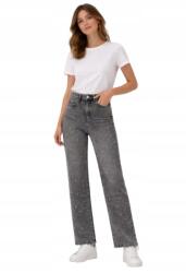  Twin Szürke Farmer Mom Jeans Strasszokkal Magas Derekú 34-ES