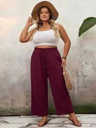 Shein Piros Egyenes Szárú Nadrág S06__66