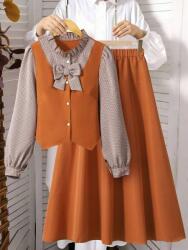 Shein Narancssárga Maxi Szoknya Kgu S06__158/164