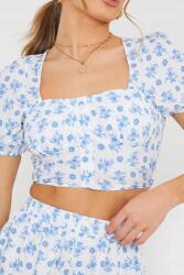 In The Style Crop Top Virágok 9I2 Xxj__xxs