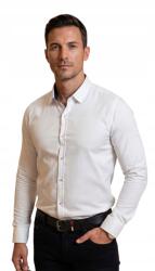 EGO MAN Alkalmi ing slim fit klasszikus oxford fehér EGO03 S