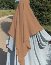 Shein 1DB Barna Dupla Fejkendő Csomózott Sima Shein 56*110CM