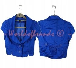 Topshop Rövid kék blézer Gomba kobalt pamut 38 (Rq36474940)