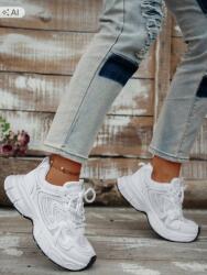 Shein Fehér Női Tornacipő Vastag Talppal 36.5 1