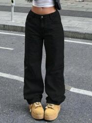 Shein Fekete Farmer Nadrág F1P S06__M