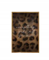 Shein Poszter Animal Print Felirat Bvw S07__30X40