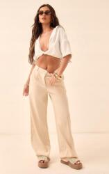 Prettylittlething Fehér Klasszikus Egyenes Ing Rövid Ujjú Gallér Prettylittlething 44