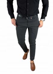  Látogató nadrág slim chino sima grafit/antracit DJ012 W33
