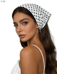 Shein Fehér Pöttyös Fejkendő S07__95X35