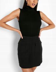 Boohoo Fekete Mini Szoknya Zsebek KY2 B20__M