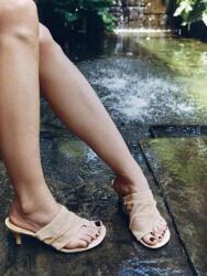 Shein Bézs Magassarkú Flip-flop Papucs QH9 S06__38