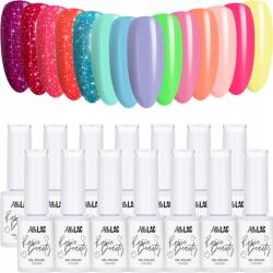 AlleLac 14x Hibrid lakk Allelac 6g Rosie Beauty Spring Vibes Tavaszi szett (Lakier do paznokci idealny na wiosnę lato)