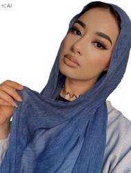 Shein Kék Hidzsáb Sál S07 - allegro - 2 465 Ft