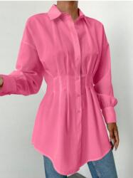 Shein Rózsaszín Hosszú Ujjú Galléros Ing 546 PK01__L