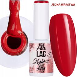 AlleLac Hibrid lakk Allelac 6g Led/uv Gel Polish Red Ruby Flame Piros (Lakier Do Paznokci Na Karnawał Imprezę)