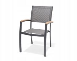 Mountfield Essence alumínium kerti szék teak karfával