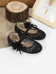 Shein Fekete Hálós Balerinacipő S06__32