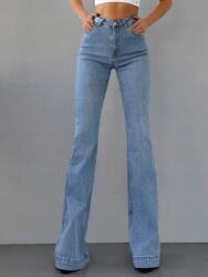 Shein Kék Farmer Nadrág Harangok KX9 S06__L