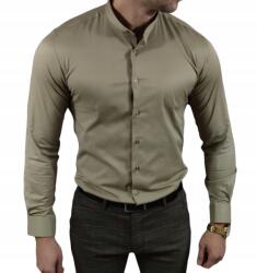 Espada Elegáns ing slim fit állógallérral bézs ESP013 M