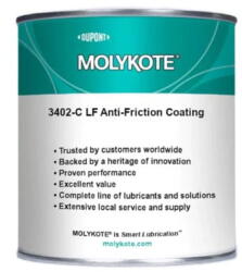 Molykote 3402 C Lf 500 g szürke kenőbevonat kopásgátló doboz