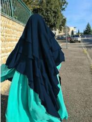 Shein Sötétkék Hidzsáb Sál S06__OS
