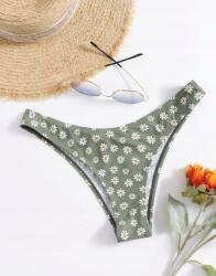 Shein Bikini Alsó Margaréta Zöld Virágos Növényi Tangó Shein M