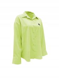 Shein Lime Színű Hosszú Ujjú Gombos Ing Fekete Shein Logóval 34