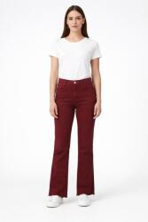 Shein Női Farmer Bordó Cipzáras Nyers Kivitel Harang 38-AS 6C (SZ2309212575795545)